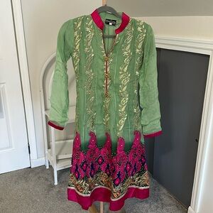 Pink and Green Kurta only